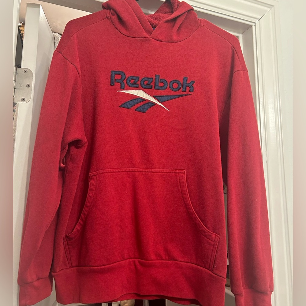 Vintage Ruby Red Reebok Hoodie